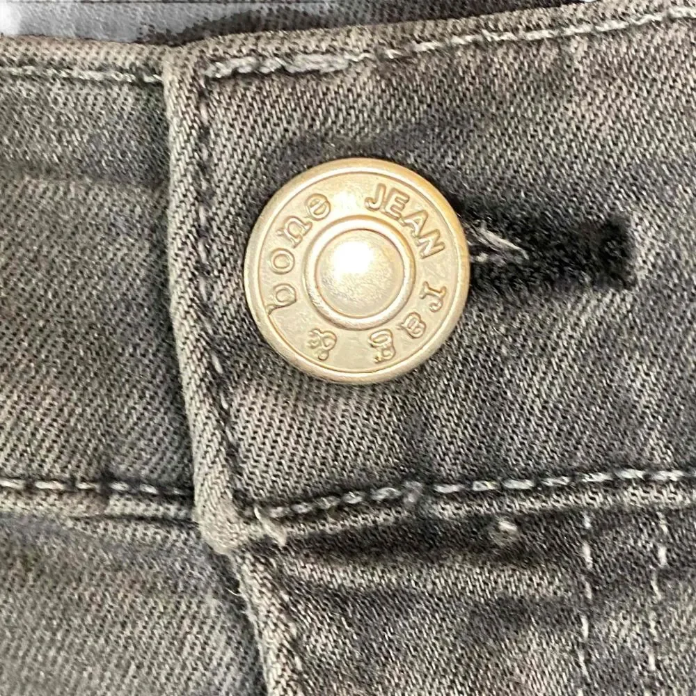 Rag & Bone Womens Gray Moto‎ Skinny Jeans with Zippered Legs & Pockets Size 29